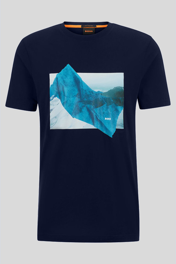 T-SHIRT BOSS - 404 BLUE